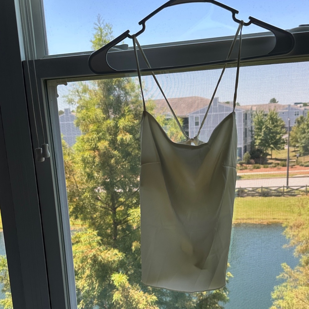 SHEIN Cream Satin Cami Top